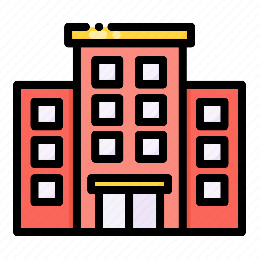 Hotel, building, construction, vacation, holiday icon - Download on Iconfinder