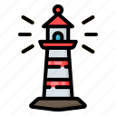 lighthouse, navigation, tower, building, light