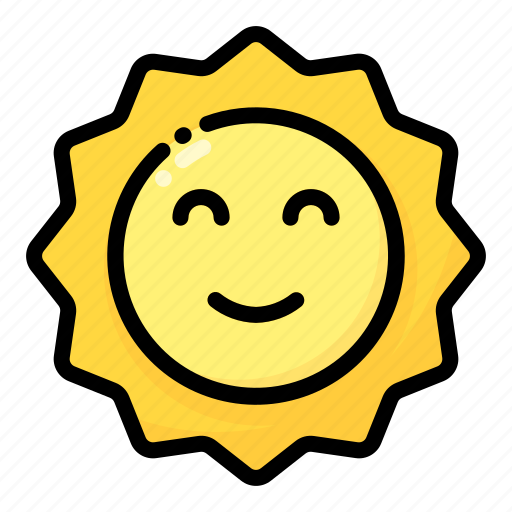 Sunny, weather, summer, vacation, travel, holiday, sun icon - Download on Iconfinder