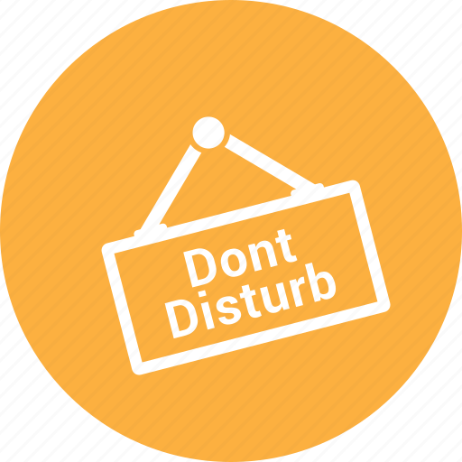 Disturb, dont, facilities, room, sign icon - Download on Iconfinder