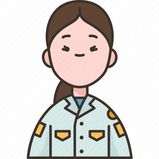 Pilot, aviator, female, airliner, professional icon - Download on Iconfinder