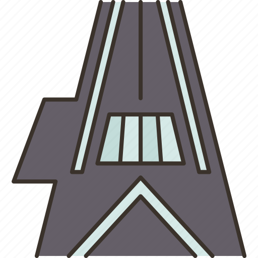 Runway, airport, airfield, taxiway, aviation icon - Download on Iconfinder