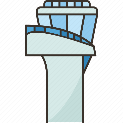 Tower, control, airport, traffic, flights icon - Download on Iconfinder