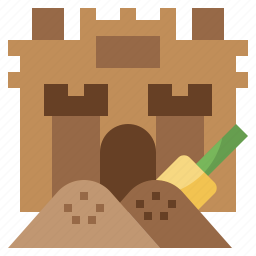 Beach, castle, childhood, medieval, sand, toy icon - Download on Iconfinder