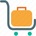 luggage, trolly, baggage, cart, commerce