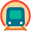 train, tunnel, rail, railway, tram, transport, vehicle