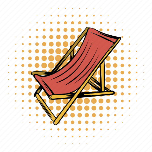 Beach, chair, chaise, comics, furniture, longue, relaxation icon - Download on Iconfinder