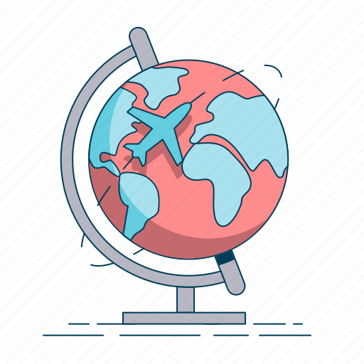 Globe, destination, earth, gps, navigation, travel icon - Download on Iconfinder
