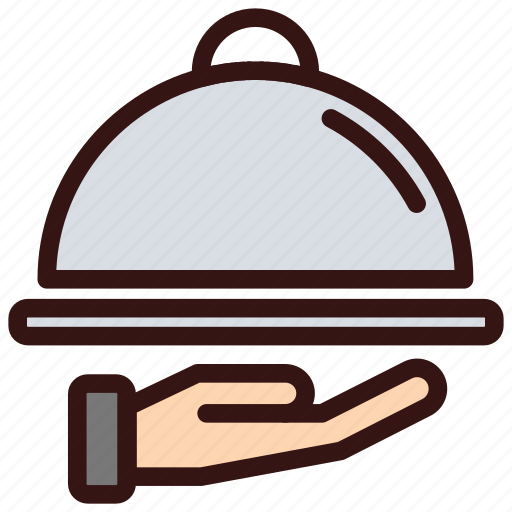 Butler, catering, food, restaurant, serving icon - Download on Iconfinder