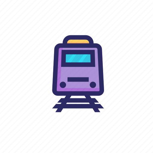Metro, monorail, railroad, railway, train, train station, travel icon - Download on Iconfinder