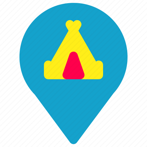 Camp, location, pin, place icon - Download on Iconfinder