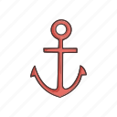 anchor, ship, cruise, harbour, boat, sea, beach, ocean