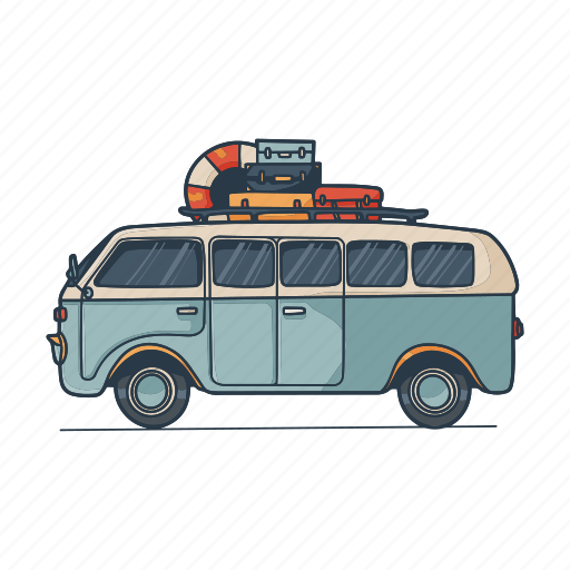 Combi, van, travel, holiday, vacation, adventure, vehicle icon - Download on Iconfinder