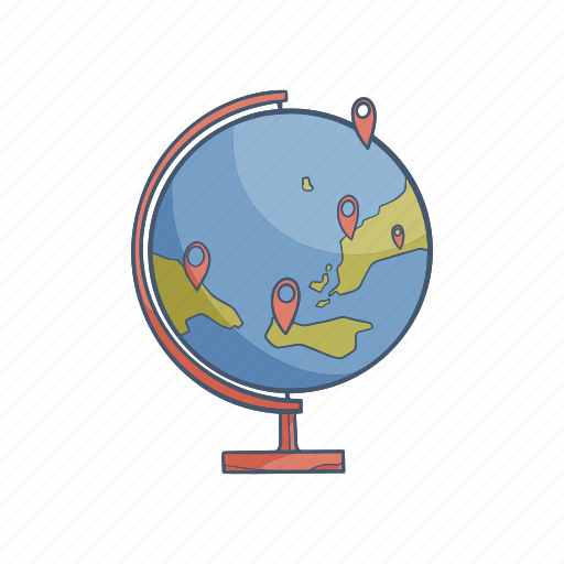 Globe, world, earth, global, map, navigation, travel icon - Download on Iconfinder