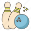 bowling, bowling ball, bowling pin 