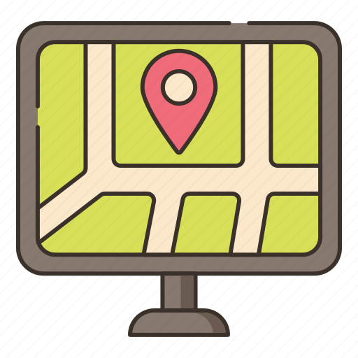 Device, gps, map, navigation, navigator icon - Download on Iconfinder