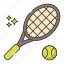 ball, racquet, tennis, tennis ball, tennis racquet 