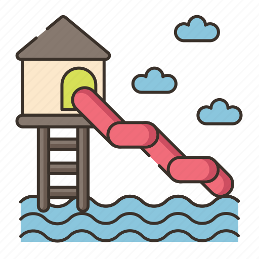 Park, theme park, water park, water slide icon - Download on Iconfinder