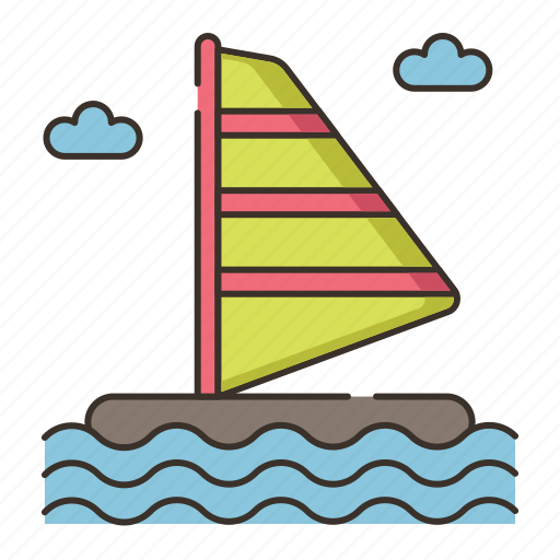 Sail, sailing, windsurf, windsurfing, yacht icon - Download on Iconfinder