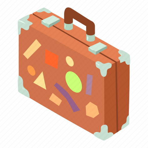 Bag, baggage, isometric, luggage, object, suitcase, travel icon - Download on Iconfinder