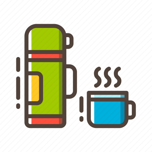 Bottle, drinking water, flask, thermo, thermos, travel, vacuum icon - Download on Iconfinder
