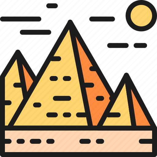 Egypt, giza, landmark, landmarks, pyramid, travel, world icon - Download on Iconfinder