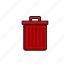 bin, delete, garbage, rubbish, trash, waste 