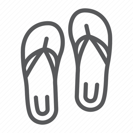 Beach, flip, flops, footwear, sandal, sandals, slipper icon - Download on Iconfinder