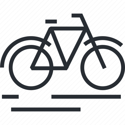 Bicycle, line, recreation, sport, thin, tourism, travel icon - Download on Iconfinder