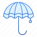 handle, meteorology, open, protection, rain, rainy, umbrella, weather, object