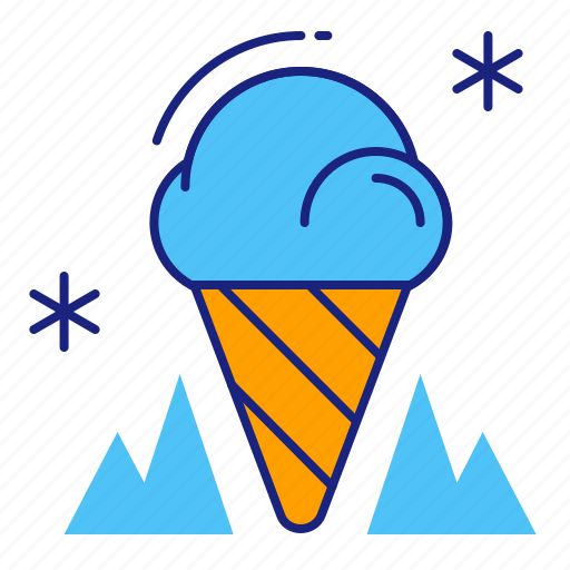 Cream, ice, cone, cool, dessert, ice cream, icecream icon - Download on Iconfinder