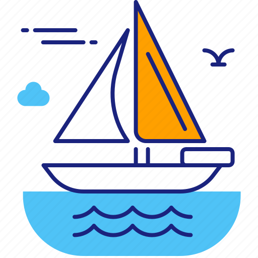 Boat, sailing, ocean, sail, sea, vessel, yacht icon - Download on Iconfinder
