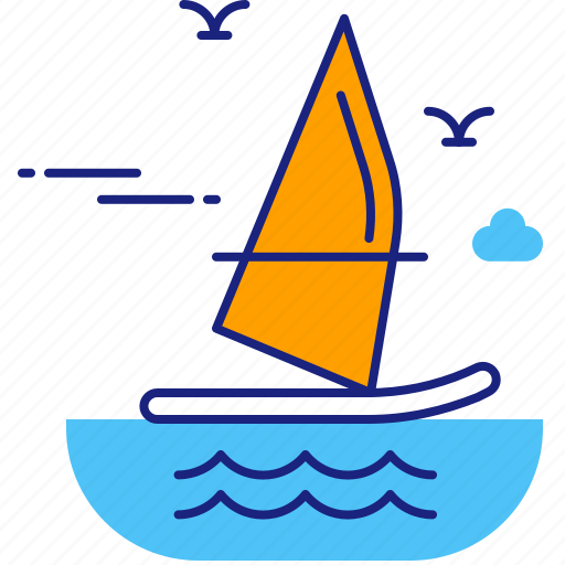 Windsurfing, sailing, sports, surfing, wind, yacht icon - Download on Iconfinder