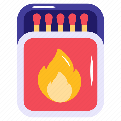 Matchsticks, matches, burning stick, matchbox, flame sticks icon - Download on Iconfinder