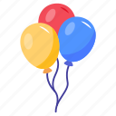 balloons, party balloons, helium balloons, birthday, decoration