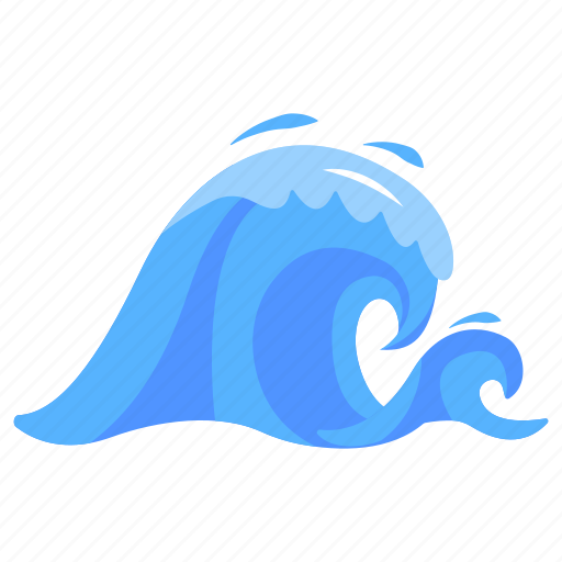 Water, waves, ocean, sea waves, flood icon - Download on Iconfinder