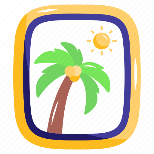 Palm tree, landscape, nature, tree, beach icon - Download on Iconfinder