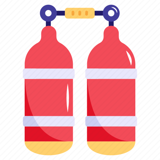 Diving cylinders, scuba tanks, diving tanks, cylinders, breathing gas icon - Download on Iconfinder
