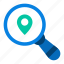 search, location, navigation, traveling, tourism, gps, journey, magnifying glass, pin 