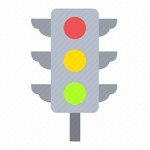 Trafic, light, direction, bulb, location, red, yellow icon - Download on Iconfinder