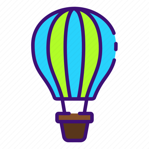 Air, balloon, hot, sky, transport, fly, hot air balllon icon - Download on Iconfinder
