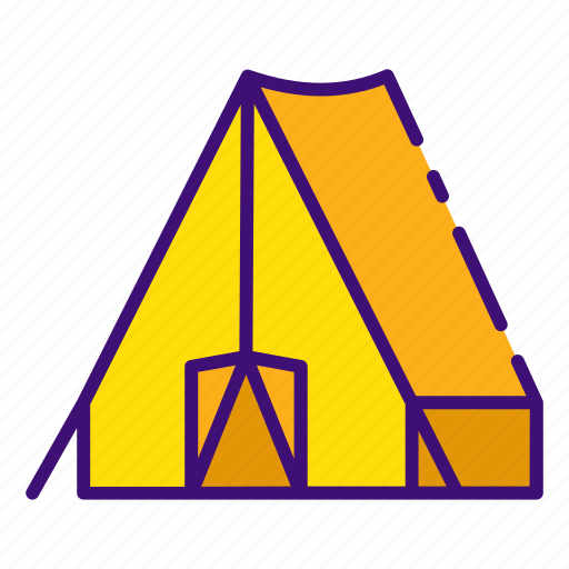 Camping, adventure, camp, tent, bonfire, outdoor, vacation icon - Download on Iconfinder