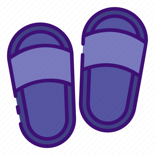 Slippers, footwear, sandals, slipper, flip-flops, summer, beach icon - Download on Iconfinder