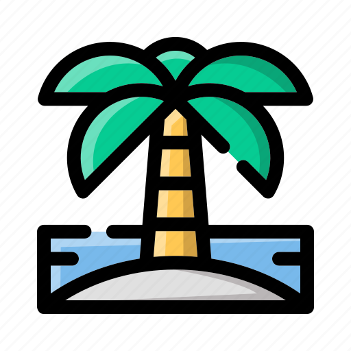 Island, travel, palm, beach, summer, nature, tropical icon - Download on Iconfinder
