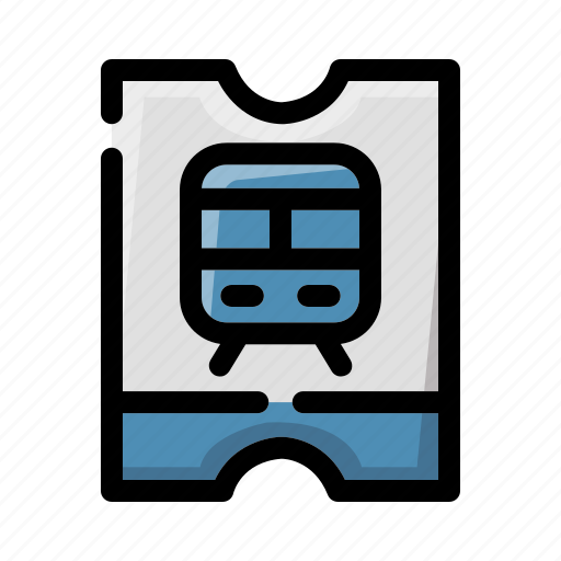 Train, ticket, travel, pass, admission, transport, seat icon - Download on Iconfinder