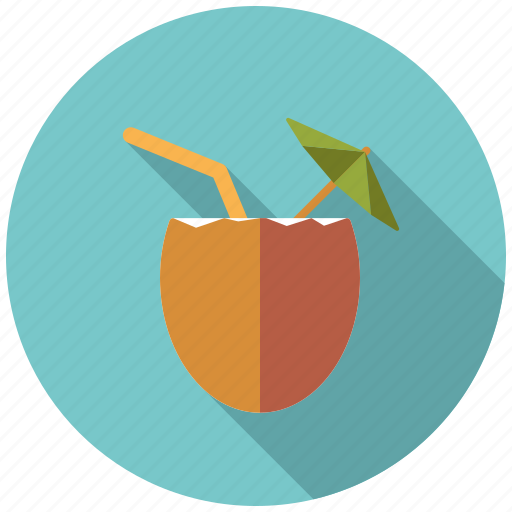 Beverage, cocktail, coconut, drink, holidays, travel, vacation icon - Download on Iconfinder