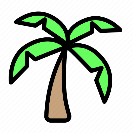 Beach, coconut, holiday, traveling, tropis icon - Download on Iconfinder