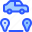 map, navigation, car, location, destination, pin 