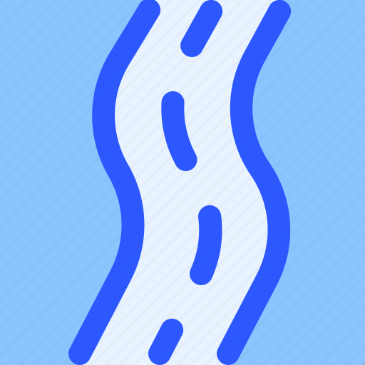 Map, navigation, meandered, road icon - Download on Iconfinder
