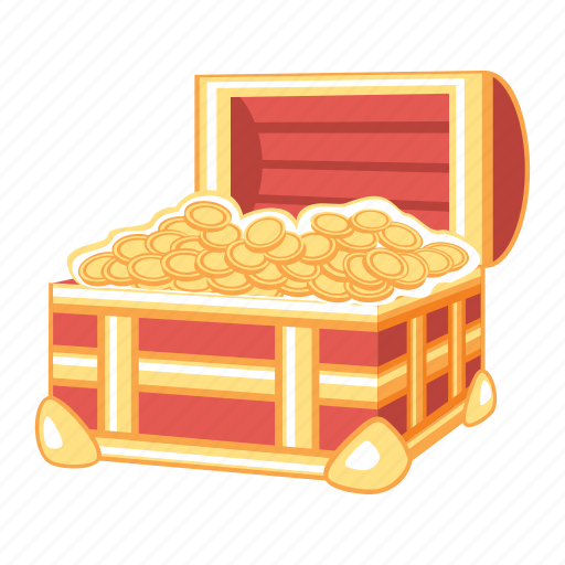 Chest, coins, gold, opened, treasure, trunk, wealth icon - Download on Iconfinder